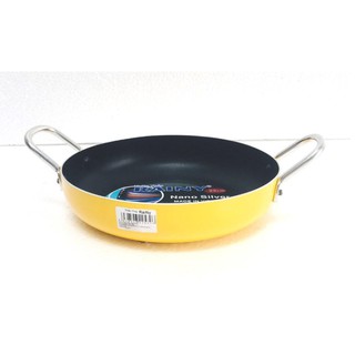 Chảo chống dinh lòng sâu 2 quai 22cm Rainy RN 22KD-2Q - vàng