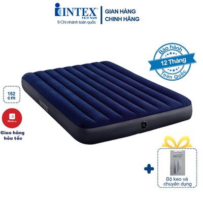 Đệm hơi đôi chính hãng Intex kích thước 1m52 x 2m03 mã 64759