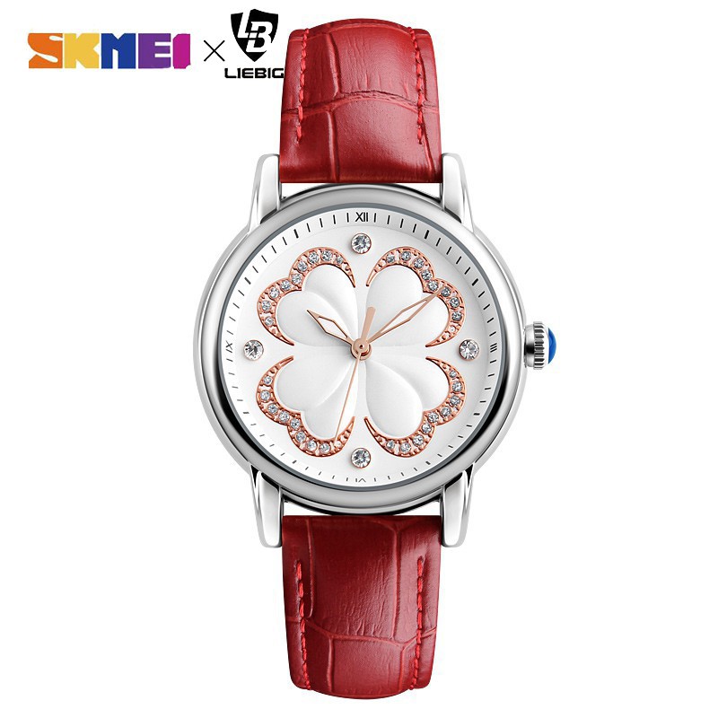 Đồng hồ quartz SKMEI x LIEBIG 1002 phối dây đeo da thiết kế đơn giản