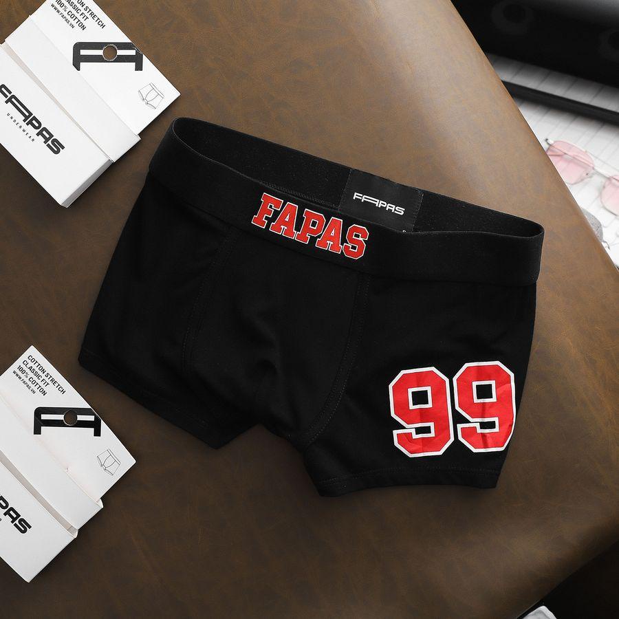 Quần Boxer Nam S99 Logo Fapas Đơn Giản Tinh Tế Chất Liệu Cotton Mềm Mịn Co Giãn Tốt Chuẩn Form - FAPAS