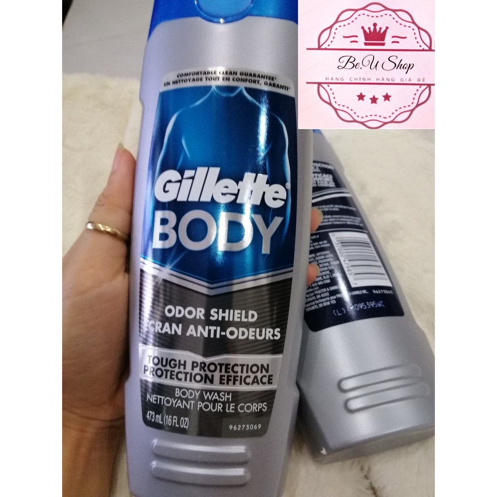 {Cam Kết Chính Hãng} Sữa tắm Cho Nam Gillette Body Odor Shield - Body Wash Của Mỹ 473 ml - 16.0 fl oz