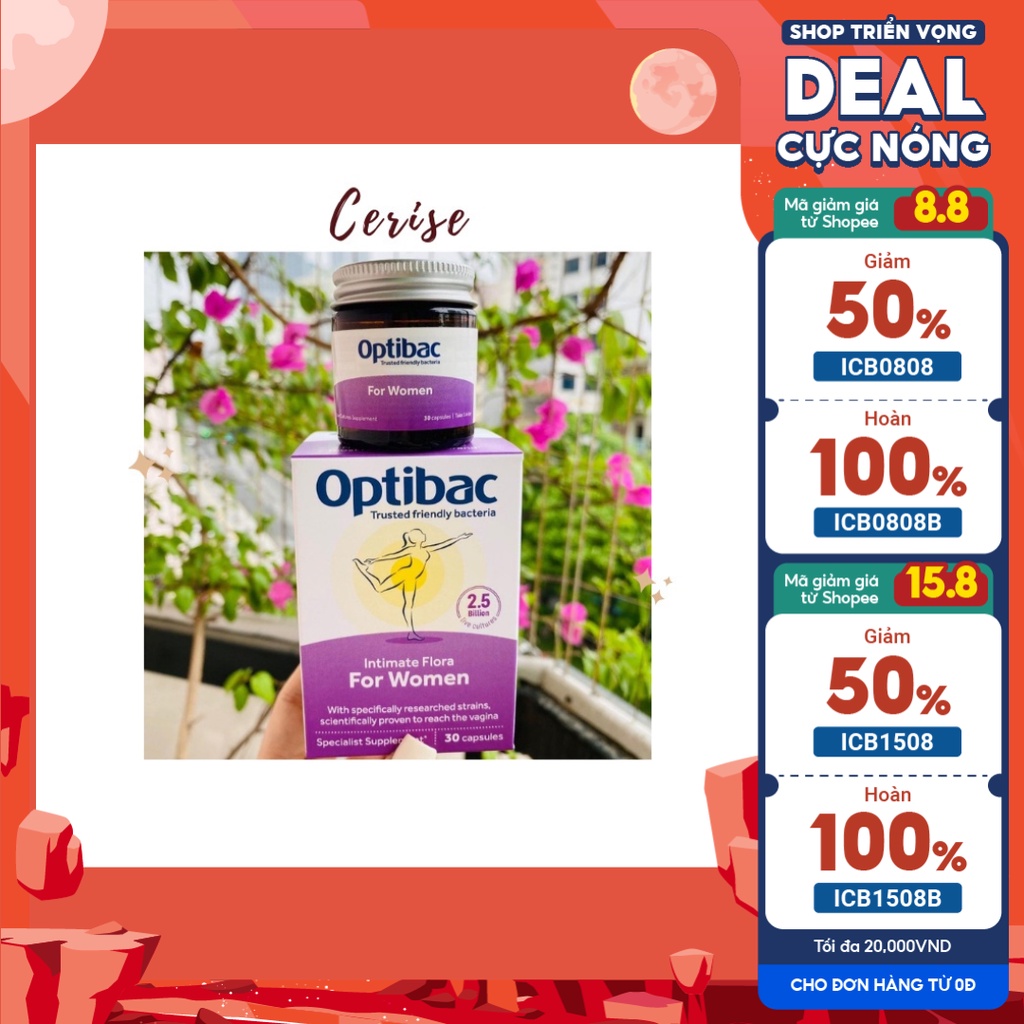 Men Vi Sinh OptiBac Probiotics Tím