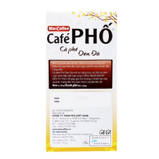 Cà Phê Phố Đen Đá ( 10 gói*16g)