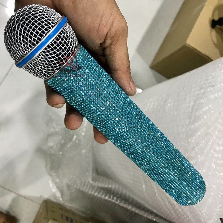 Áo micro kim tuyến, vỏ áo mic, vỏ bọc micro, micro bolero, microphone, mic karaoke, mi rô không dây, mic tphcm, micro