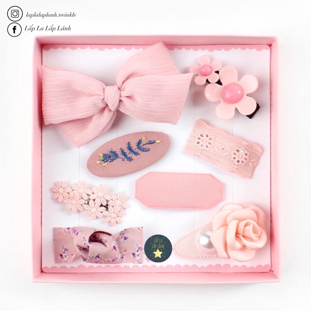 Set kẹp tóc Chennybongbong dễ thương phong cách Hàn Quốc cho bé gái, phụ kiện tóc cho trẻ em