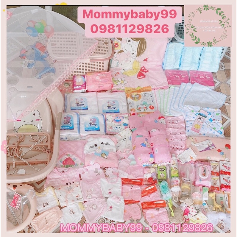 Combo sơ sinh cao cấp đầy đủ cho mẹ & bé