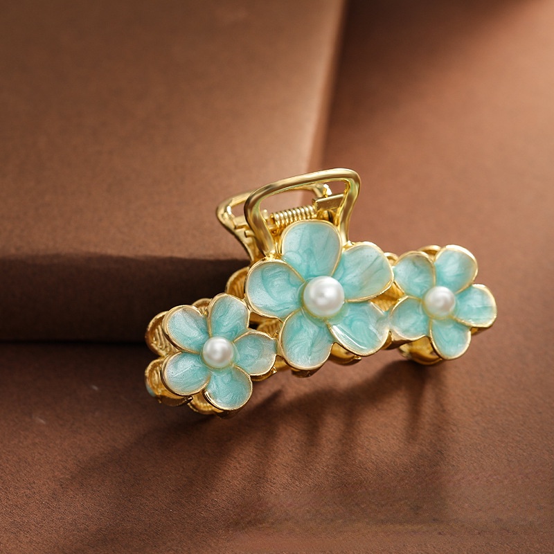 Kẹp Tóc Hình Hoa Bằng Hợp Kim