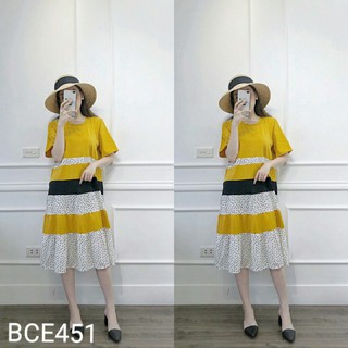 Váy bầu công sở thiết kế dáng suông tầng dambauxinh-KS613 đầm bầu thời trang dự tiệc mùa hè chất thun cotton