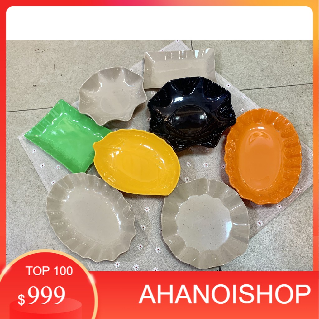 SALE GIÁ SỈ TẠI XƯỞNG Đĩa để đựng hạt hướng dương đồ chiên rán bằng nhựa phíp đẹp dày dặn Sài Gòn (NH)