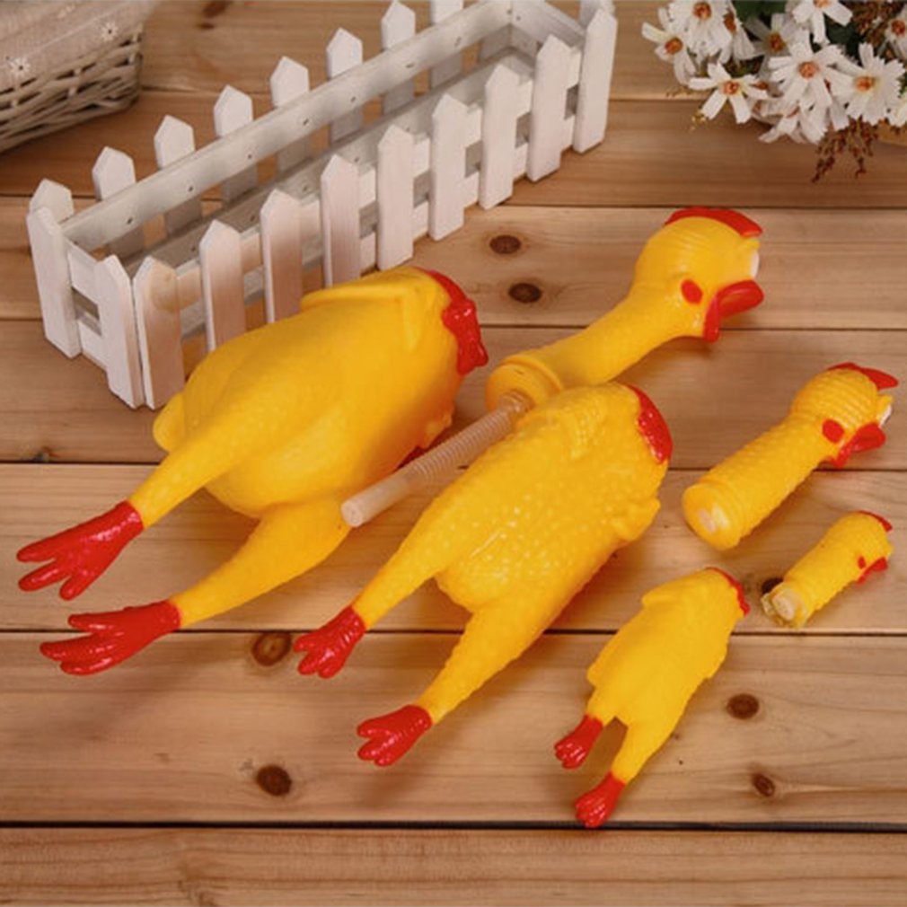 Đồ chơi chú gà phát ra tiếng kêu vui nhộn độc đáo 17/31/39cm