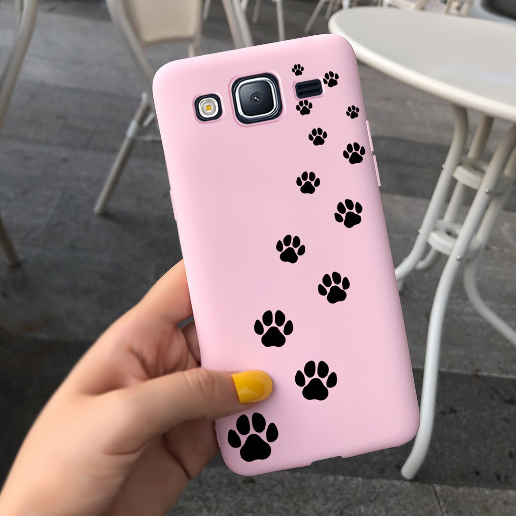 Samsung J7 Core Nxt Neo J7 J5 2015 J5 2017 Casing Soft TPU Cover For J701F J701M J500F J530F Cute Cat Candy Printed Phone case