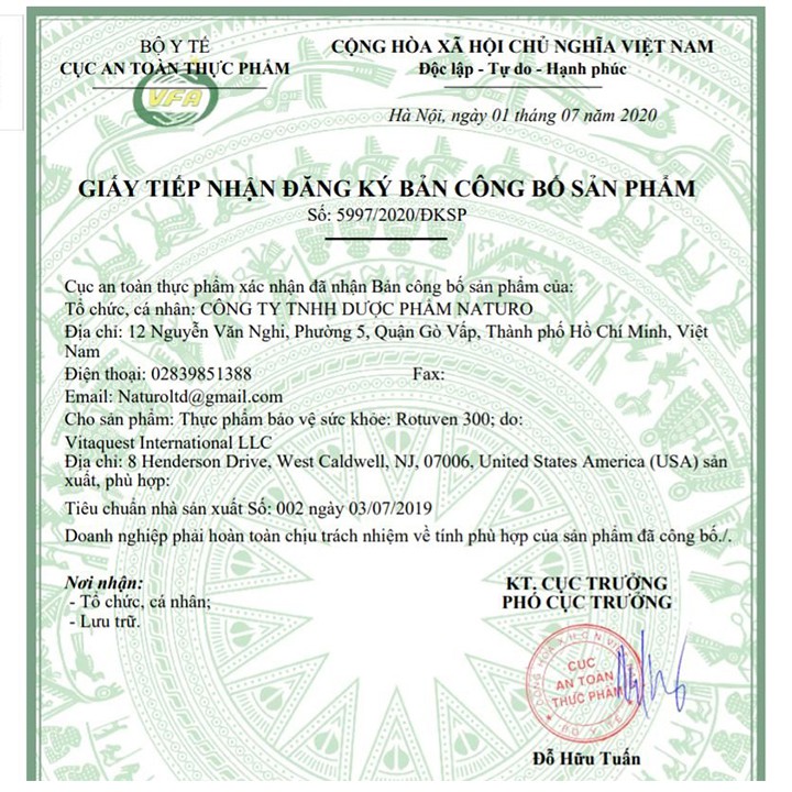 Rotuven Hộp 60 Viên - Dành Cho Người Bị Giãn Tĩnh Mạch - GIA HÂN Pharmacy