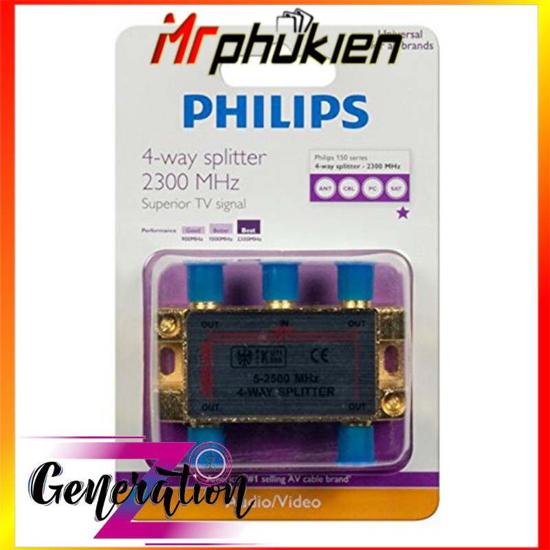 BỘ CHIA TRUYỀN HÌNH CÁP 1 RA 4 PHILIPS - MrPhukien