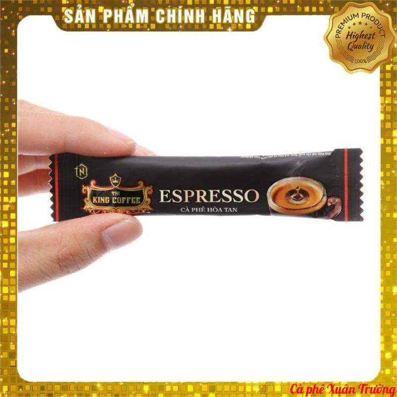 [Cà Phê Giá Sỉ Date New] Cà Phê Đen Hòa Tan KING COFFEE ESPRESSO (Hộp 100 gói x 2.5g) | BigBuy360 - bigbuy360.vn
