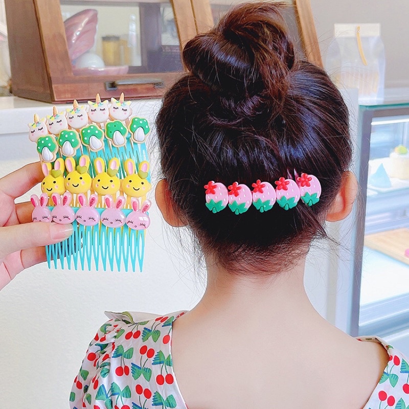 Cài tóc nhựa nhiều hình dễ thương cho bé gái