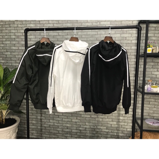 Áo khoác dù 1 sọc (có size lớn)