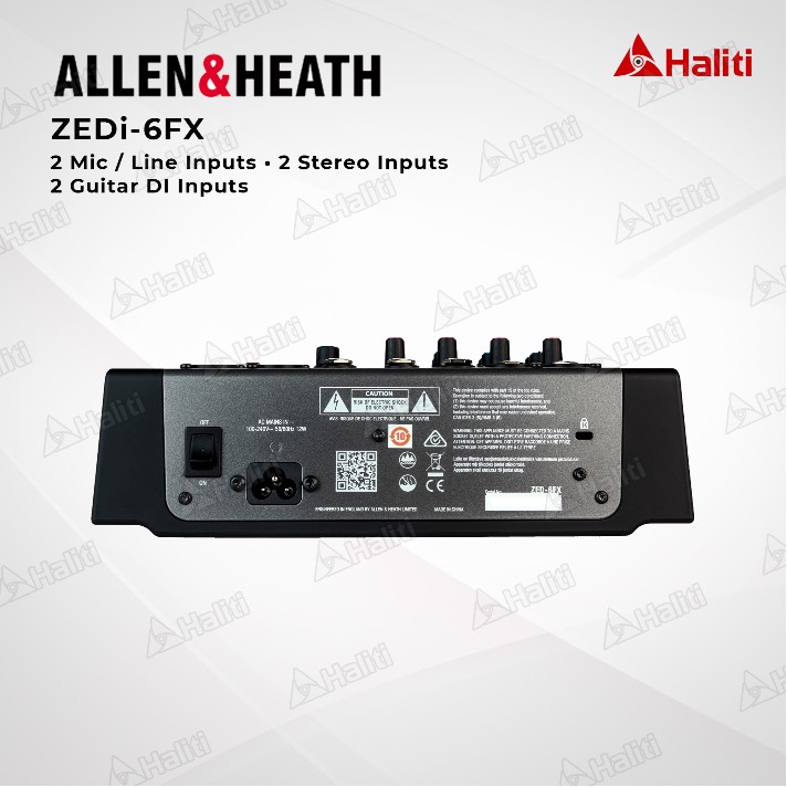 Mixer Allen & Heath ZED-6FX chính hãng - nhỏ gọn- Full chức năng cần thiết