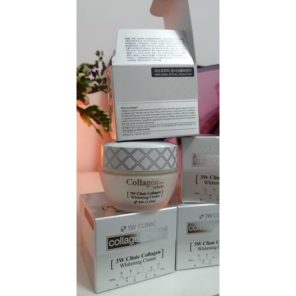 Kem Dưỡng Trắng Sáng Da 3W Clinic Collagen White