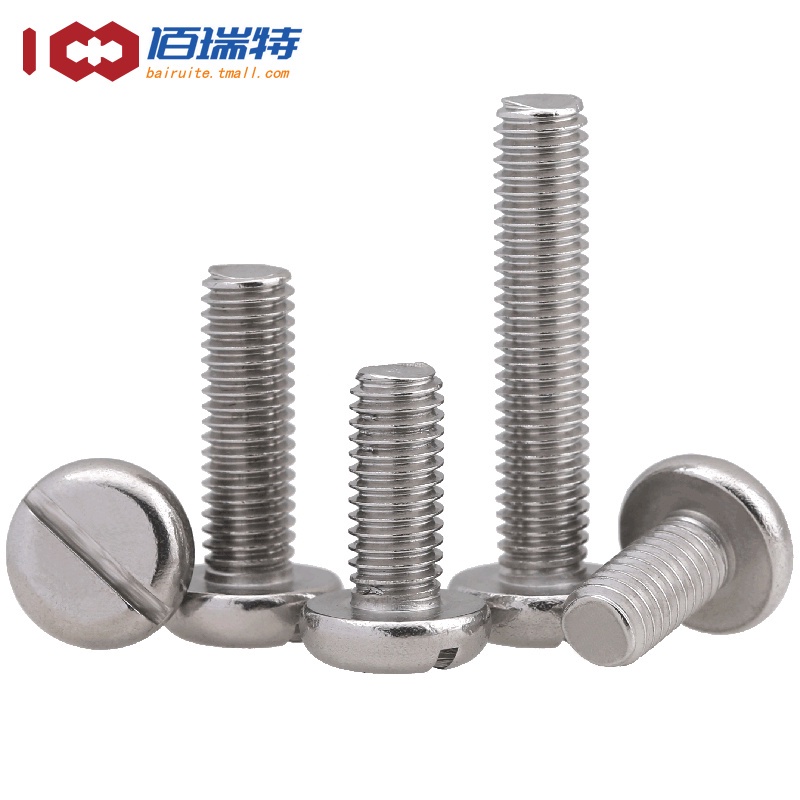 Vít Đầu Tròn Rãnh Rãnh Rãnh Rãnh Phẳng Bằng Thép Không Gỉ M1.6 M2 M2.5 M3 GB67