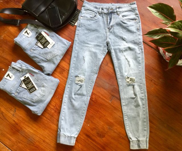 QUẦN JEAN NAM BO CHÂN JOGGER CAO CẤP _ VIDEO HÌNH CHỤP THẬT