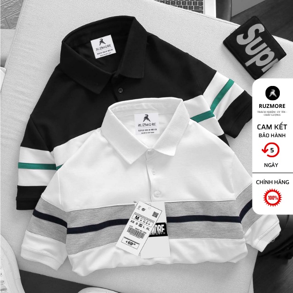 Áo Thun Nam Có Cổ Đẹp Chính Hãng Local Brand Trơn Cao Cấp Chất Vải Cá Sấu Co Giãn PL01 | BigBuy360 - bigbuy360.vn