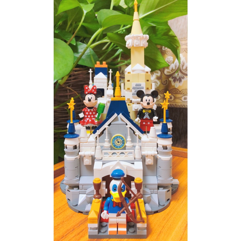 Mô hình Lego lâu đài Walt Disney chuột mickey 497 chi tiết - Đồ chơi lắp ráp mô hình rèn luyên trí thông minh