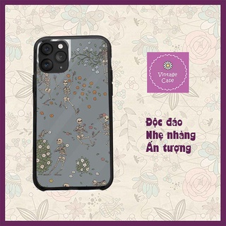 Ốp lưng Hoa và bộ xương lãng mạn, liêu trai, độc đáo Iphone từ 5 đến Xs Max/11/11 Promax/12/12 Promax CHUCOM21070