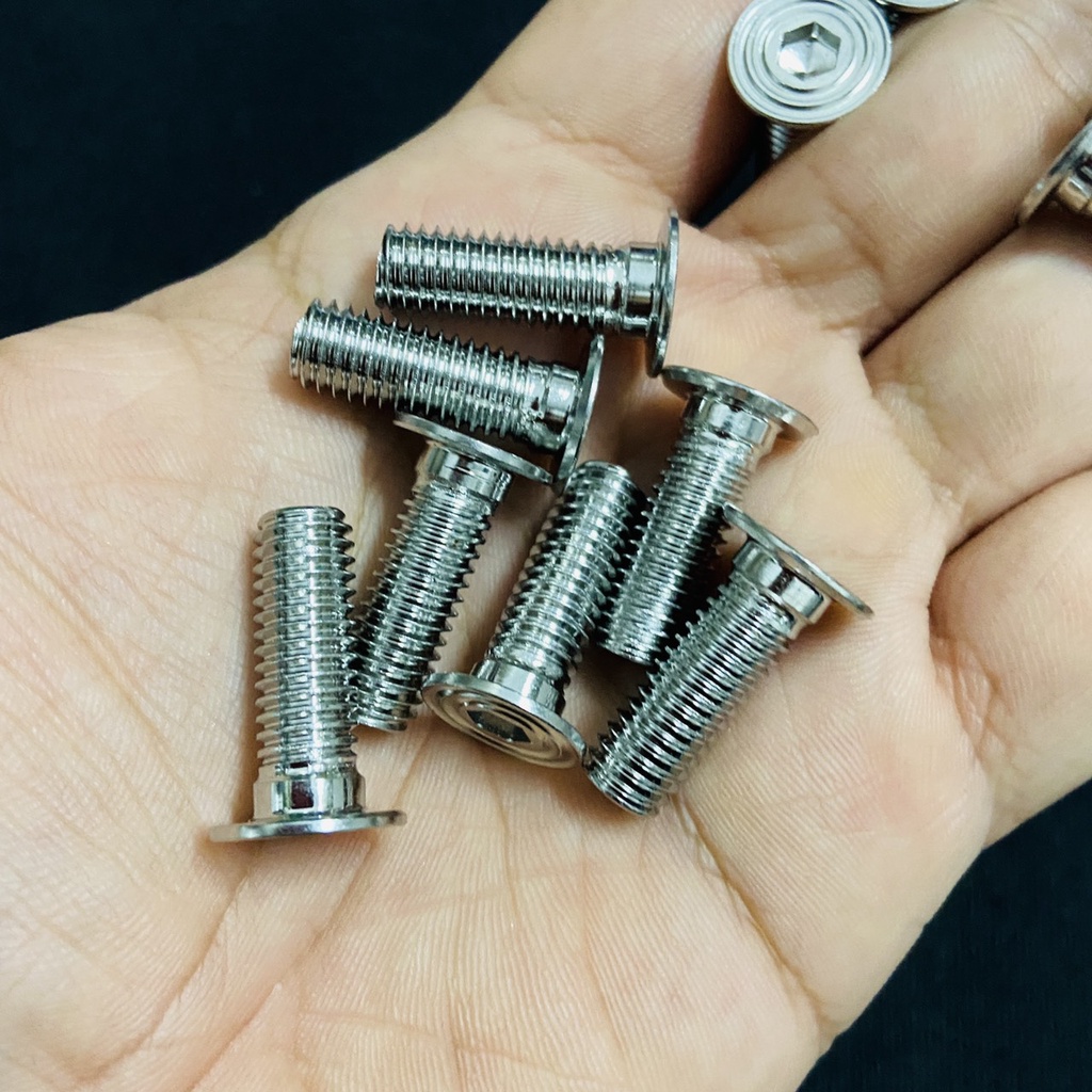 (ỐC SALAYA MẪU MỚI) Bộ sưu tập ốc SALAYA thái xoắn đầu bằng ốc 6ly2, 8ly2, ốc kiểu xe máy giá sỉ