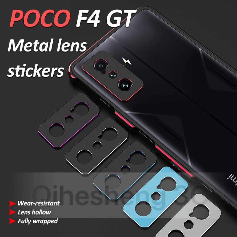 Ốp Điện Thoại Hợp Kim Nhôm Có Kính Cường Lực Bảo Vệ Ống Kính Máy Ảnh Cho Xiaomi Poco F4 GT 5G