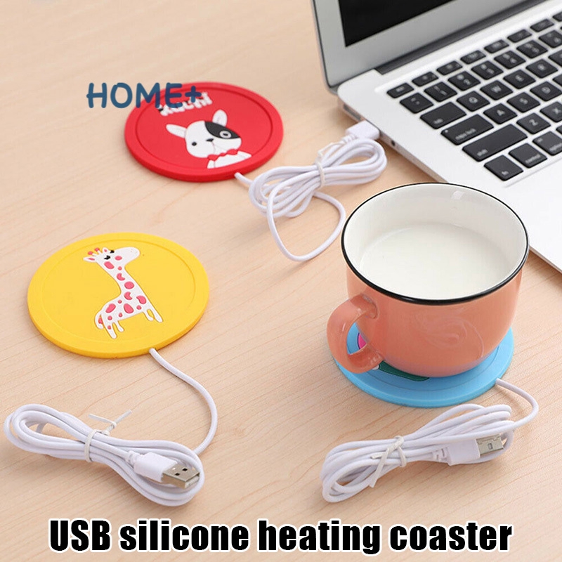 Miếng lót hâm nóng nước uống cổng USB tiện dụng