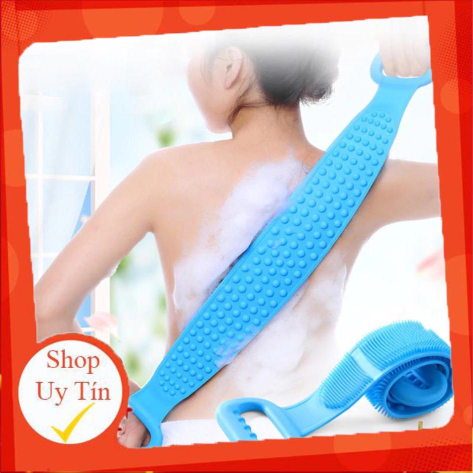Dây Tắm Chà Lưng Silicon 2 Mặt (hàng chất lượng cao)