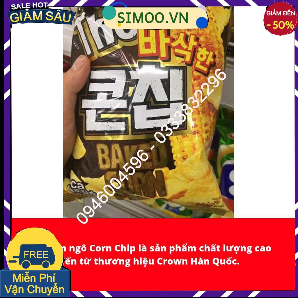 💥 ⚡ SẢN PHẨM YÊU THÍCH 💥 ⚡  BIM BIM NGÔ CORN CHIP CROWN HÀN QUỐC 72G 💥 ⚡