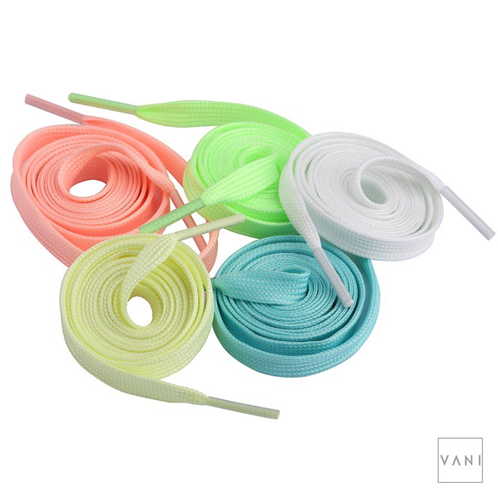 Một Cặp - 2 DÂY GIÀY DẠ QUANG BẢN DẸP - VANI STORE [TAT00011]