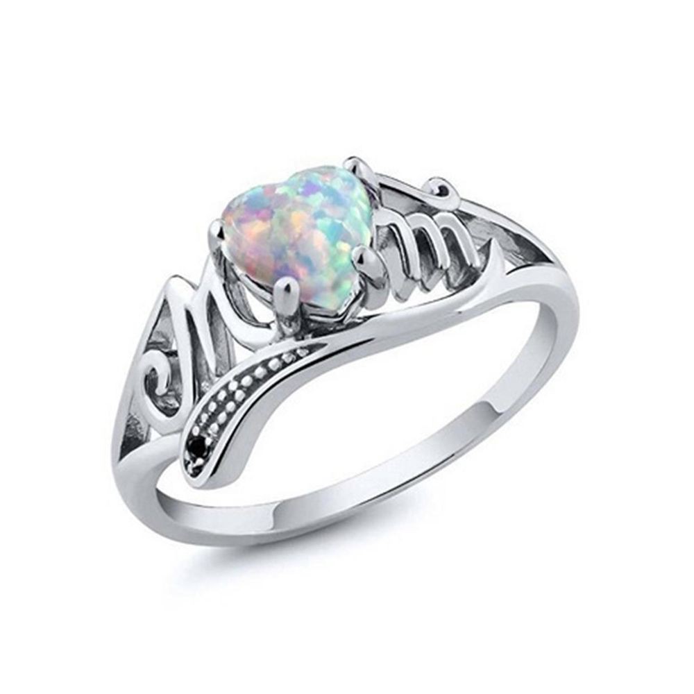 Nhẫn Đeo Tay Kim Loại Đính Đá Opal Thời Trang Cho Nữ