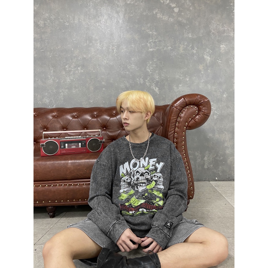 Áo Sweater OD Oversize 3Money, áo nỉ dài tay Unisex ODIN CLOTHING | BigBuy360 - bigbuy360.vn