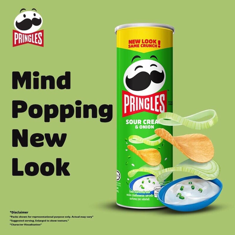 (7 Vị) Khoai tây chiên Pringles hộp 110gr