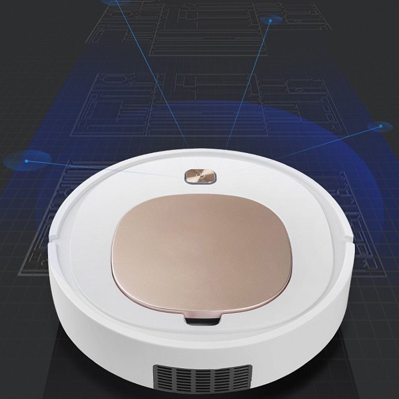 Smart Robot Vacuum Cleaner Household Multifunctional 3-In-1 Cleaning Appliances Wireless Automatic Vacuum Cleaner,Gold