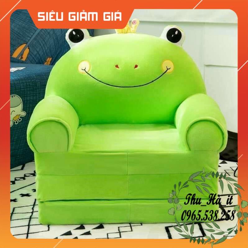 SIÊU SALE_ Ghế Sofa - Giường nằm hình thú đa năng cho bé - Ghế Ếch xanh -HÀNG CAO CẤP