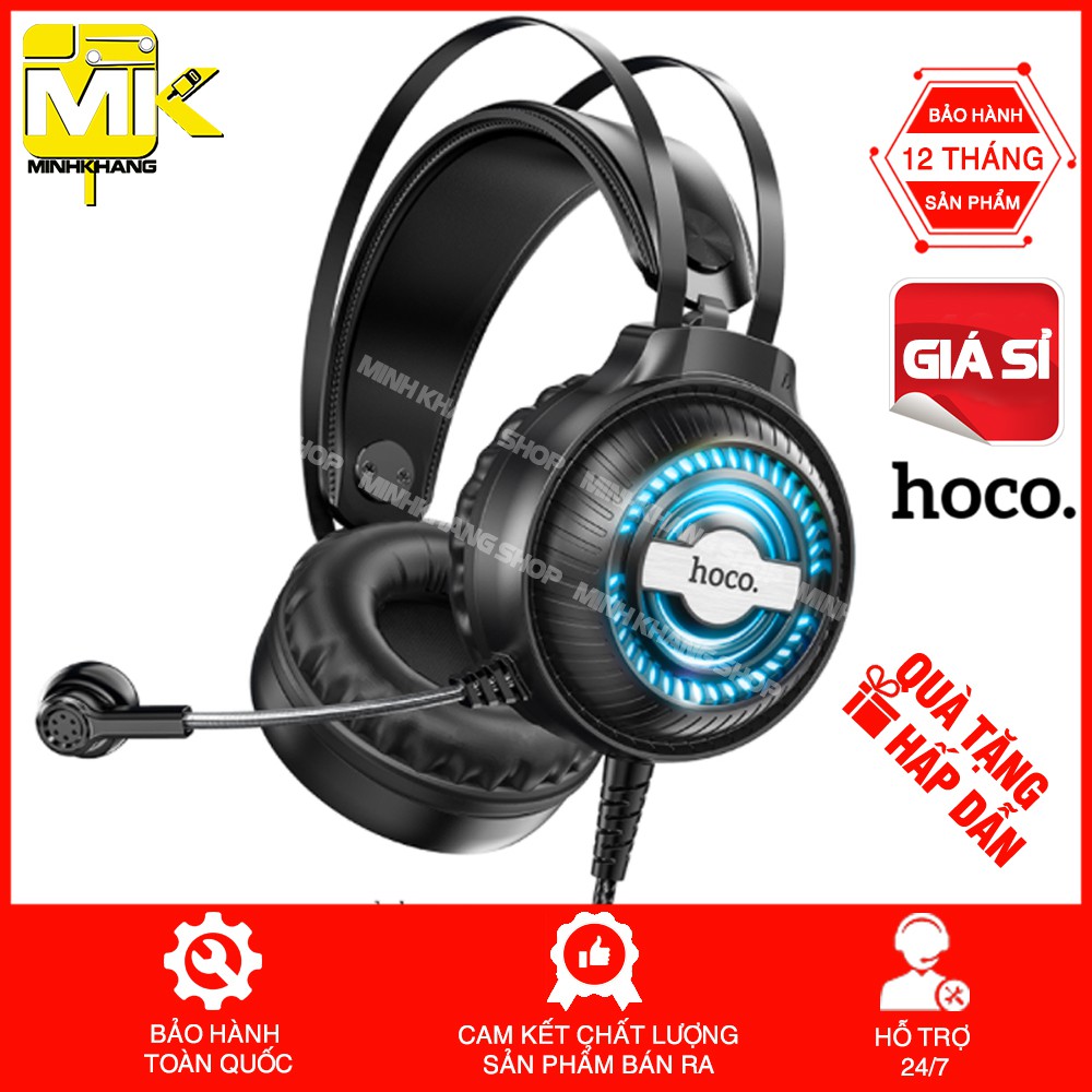 ✔️CHÍNH HÃNG✔️Tai Nghe Chụp Tai Hoco W101/ ESDO6  Chuyên Game Thiết Kế Cực Đẹp, Đèn Led Đổi Màu { BẢO HÀNH CHÍNH HÃNG}