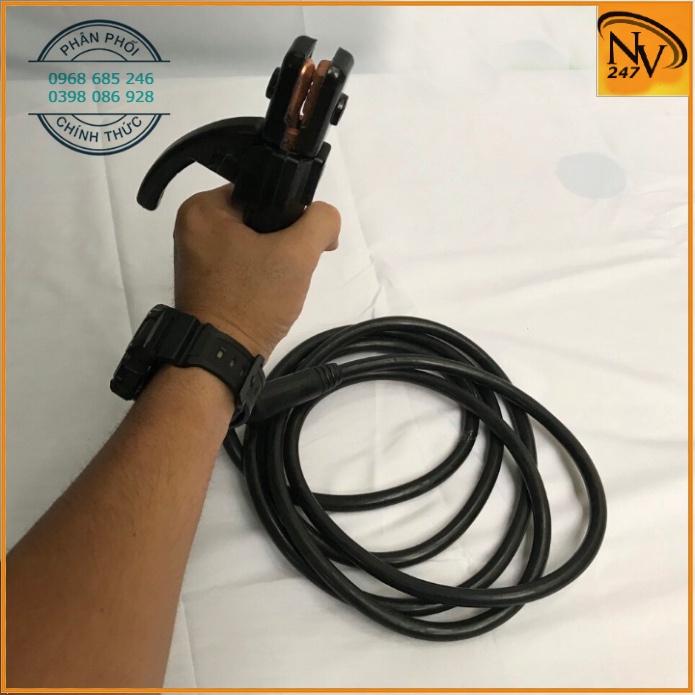 Bộ dây kìm hàn que 3 mét đồng nguyên chất 100%