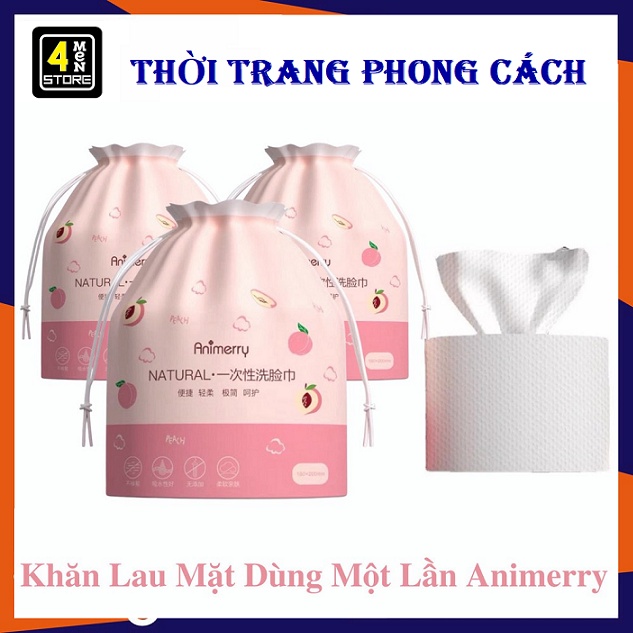 Khăn lau mặt dùng 1 lần lau khô, lau ướt, Khăn giấy đa năng 100% BÔNG TỰ NHIÊN