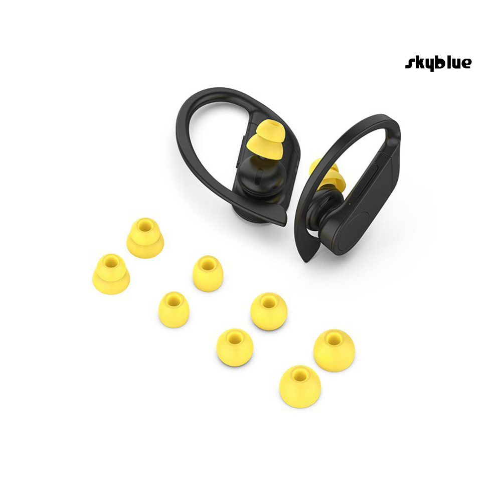 [SK]8Pcs Mini Soft Silicone In-Ear Bluetooth Earphone Plug Tips for Powerbeats Pro/3