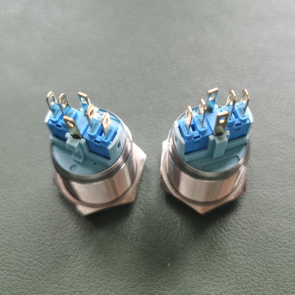 Công Tắc Nhấn Khởi Động 12v 22mm Bằng Thép Không Gỉ 5V 220v Chống Nước Cho Đèn Xe Hơi