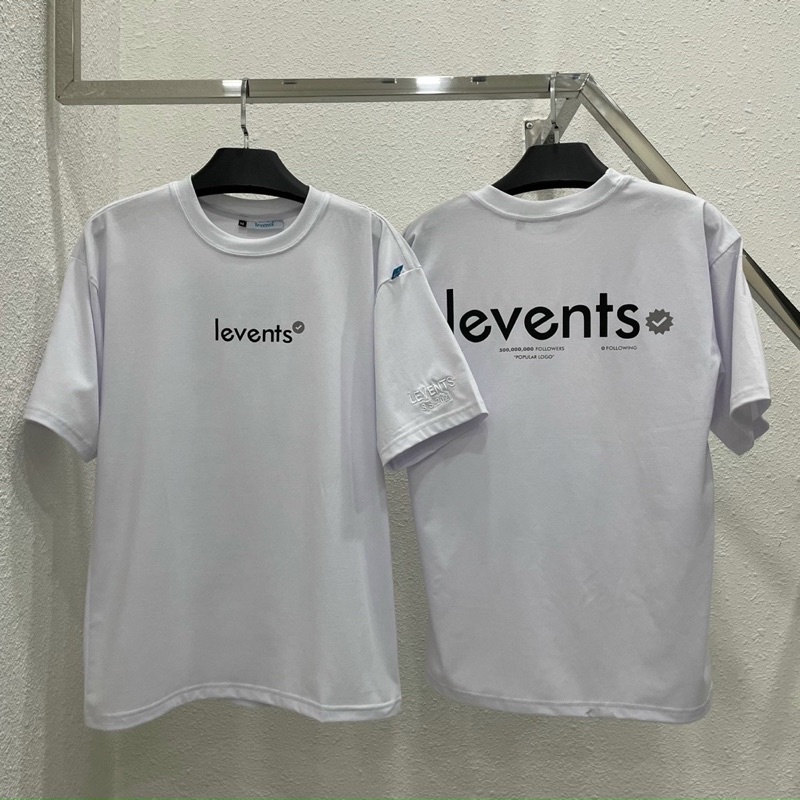 Áo Thun Loca Brand LEVENTS LOGO FULL TAG VẢI Chất Cotton Dày Dặn Unisex Nam Nữ Áo Thun Levent Logo Kim Tuyến