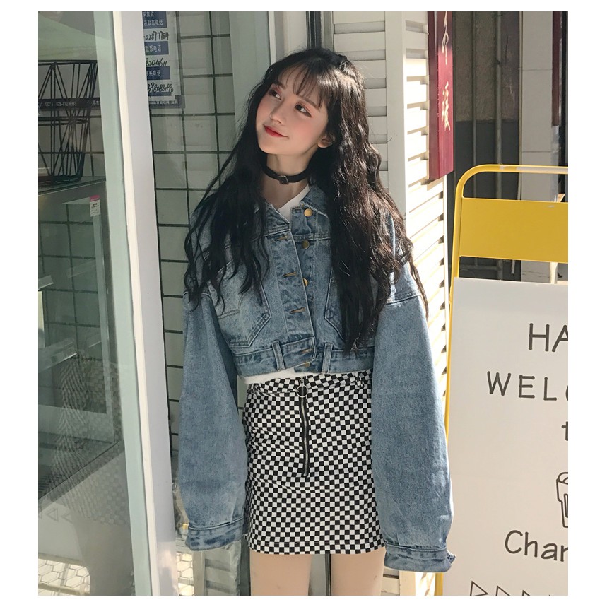 ÁO KHOÁC JEANS CROPTOP | BigBuy360 - bigbuy360.vn