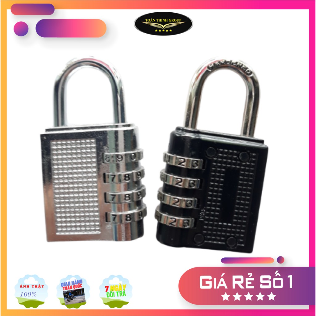 Ổ Khóa Số Mini Nhiều Kích Cỡ 30mm - 40mm Cực Dễ Thương, Khóa Số Vali, Khóa Nhà Chống Trộm An Toàn
