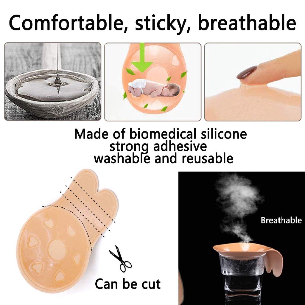 Miếng Dán Nâng Ngực Bằng silicone Thoáng Khí Cho Nữ