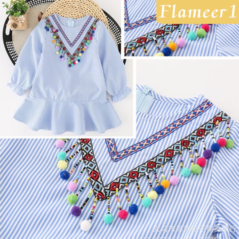 1 Cuộn Dây Ruy Băng Đính Bóng Lông 1yd Boho Dùng Trang Trí Tiệc Diy