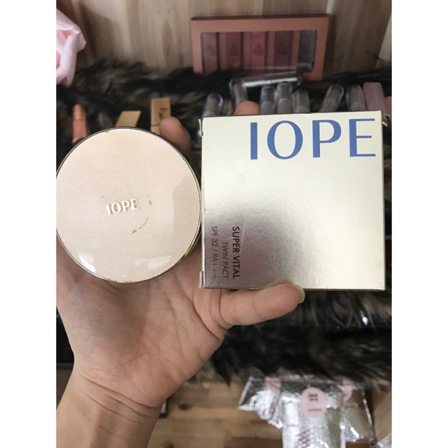 Phấn Phủ Dạng Nén IOPE Super Vital Twin Pact SPF32/PA+++
