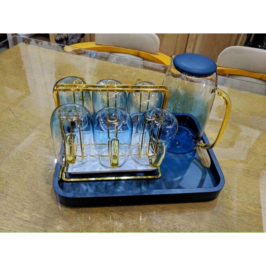 ly uống nước. set cốc thủy tinh pha lê uống nước